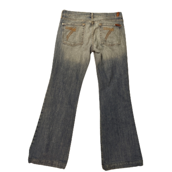 7 For All Mankind Dojo Flare Jeans - Women's Size 31 - Picture 3 of 8